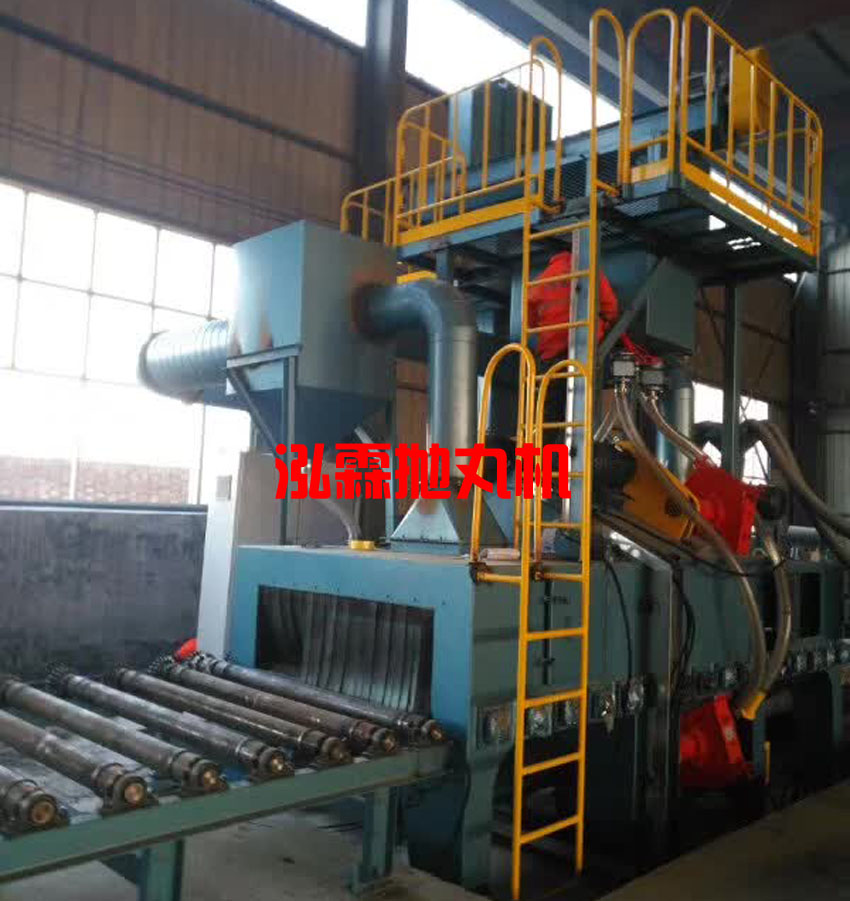 型材拋丸機(jī)使用現(xiàn)場(chǎng)圖