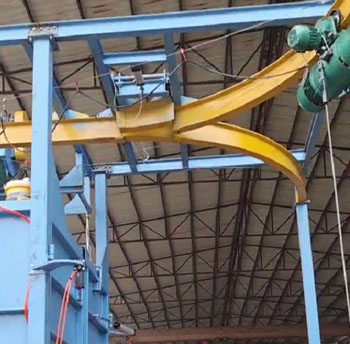 雙吊鉤式拋丸機好還是單吊鉤式拋丸機好？